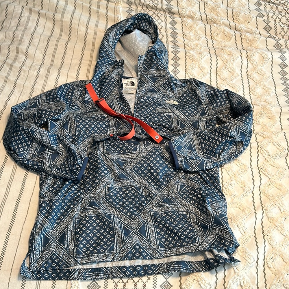 The North Face stowaway rain coat